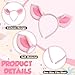NUOGUAYI Tier Haarreifen, Cartoon Party Schwein Haarreif, Haarreif Damen Tier, Haarreifen Kinder, Haarschmuck, für Kinder Erwachsene, Halloween Karneval Cosplay Mottoparty