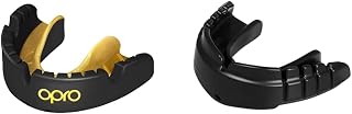 New OPRO Gold Level Mouthguard for Braces, Adults Sports Mouth Guard, Featuring Revolutionary Fitting Technology & Snap-Fit Instant Level Adult and Youth Sports Mouthguard for Braces with Strap