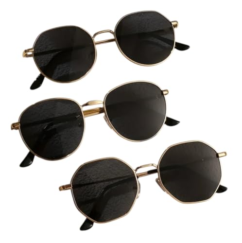 Fahim Hexa Series – Vintage Gold Frame Sunglasses (3 Shape Variants)