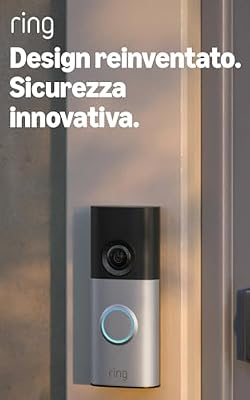 Videocitofono Plus cablato (Wired Video Doorbell Plus, ultimo modello) | Alimentatore plug-in | Campanello con videocamera fai-da-te | Retinal 2K | Prova gratuita di 30 giorni piano d’abbonamento Ring