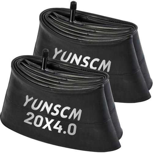 Chambre à air 20x4.0 YunSCM valve Schrader pour vélo électrique et VTT fat bike