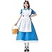 QROXY Cosplay Halloween Alice au Pays des Merveilles Costume Bleu Femme de Chambre Robe Tablier Lolita Robe Femme de Chambre Cosplay Carnaval Costumes for Les Femmes Adultes (Color : B, Size : XL)