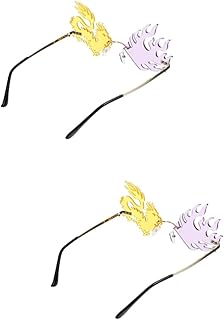 2 Peças De Óculos De Sol Óculos De Plástico Presentes Para Fotos Óculos De Sol Sem Aro Óculos Engraçados Óculos De Sol De Festa Óculos De Sol Engraçados Para Adultos Óculos