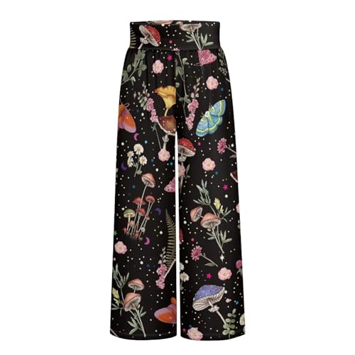 High Waisted Palazzo Pants for Women Wide Leg Lounge Pants with Pockets