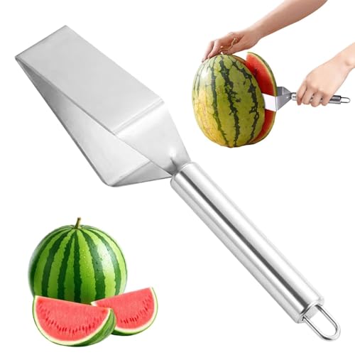 Cortadora de sandía | Cortadora de melón de acero inoxidable | Cortadoras de sandía manual portátil | Aparato de cocina cortador frutas verano multifuncional para piñas y melones