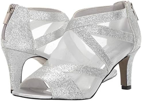 Easy Street Women's Dazzle Pump, Silver Glitter, 8.5 | Image 6