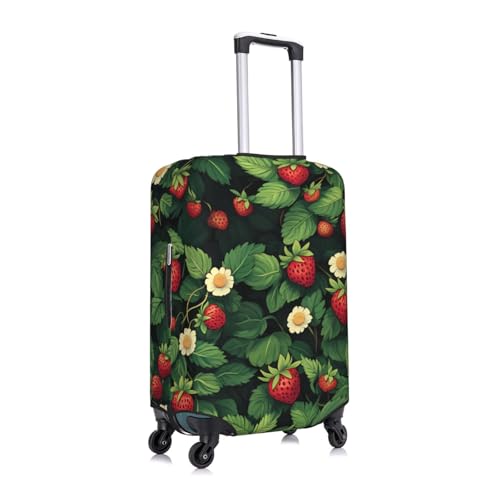 Strawberry Elastic Travel Luggage Cover, Washable Spandex Suitcase Protector, Anti-Scratch Fits 18-32 Inch3