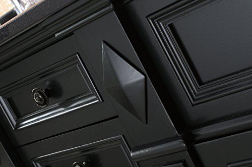 Ove Decors Essex 60 Vanity In Antique Black With Black Granite Vanity Top & White Basin #TOP6