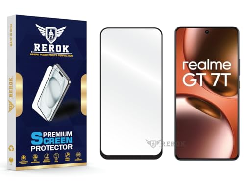 Image of Gorilla Tempered Glass Screen Protector Compatible with Realme GT 7T [Pack of 1] | Edge-to-Edge, Bubble-Free, Case Friendly, Easy Installation Kit