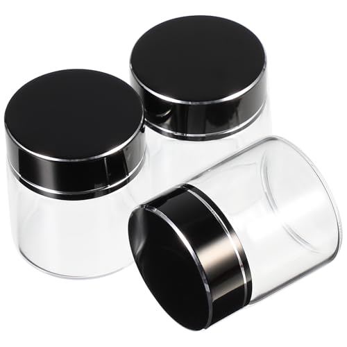 SHINEOFI 20 Botellas de Vidrio Transparentes para Condimentos y Miel, con Tapa Negra y Silicona Sellante, 25 Ml, Botellas Rellenables para Té, Dulces y Almacenamiento en Viaje