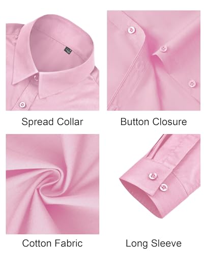 Image of J.VER Button Down Shirts for Women Stretch Collared Cotton Long Sleeve Dress Shirt Business Casual Blouse for Work