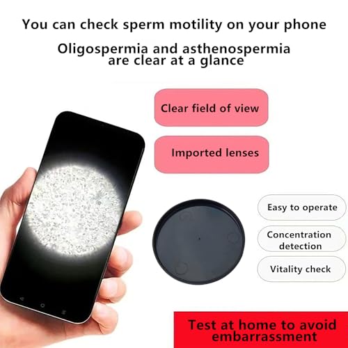 Image of SRZFNAI Microscope at Home for Sperm Analysis, Sperm Count Analysis, and Sperm Motility Observation kit Microscope, Suitable for All Cell Phone Lenses（Compatible with iPhone /Android）