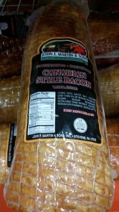 John F Martin Canadian Bacon 4 lb