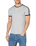 Tommy Hilfiger T-Shirt Tommy Hilfiger Herren Rn Tee Ss T-Shirt, Grau (Grey Heather 004), Large (Herstellergröße: LG)