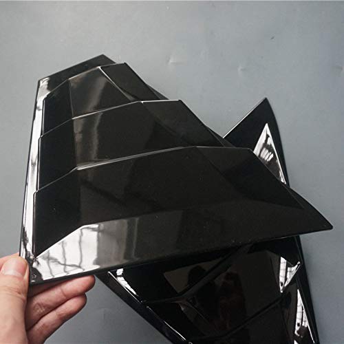 2X Sport Gloss Black Quarter Window Scoops Louvers For Nissan Altima 2019 2020 2021 2022 (Black) #TOP4