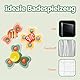 Katomi Baby Saugnapf Spielzeug Set, 3 Stück, Badewannen- und Tischspielzeug mit Spinner, ab 3 Monate