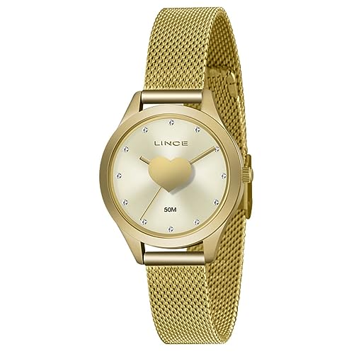 Relógio Lince Feminino Ref: Lrg4719l C1kx Casual Dourado