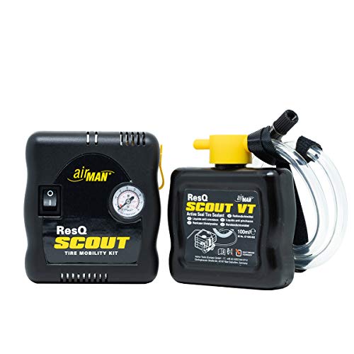 AirMan Pompa di gonfiaggio compatta adatta per moto (ResQ Scout)