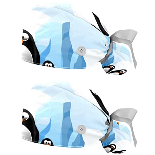 Casquettes de travail respirantes JDEZ chapeaux bouffants pingouin unisexes
