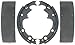 ACDelco 17538R Professional Riveted Rear Drum Brake Shoe Set
