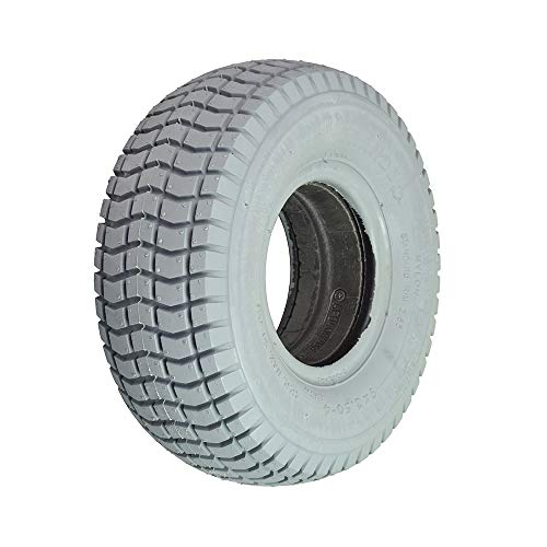 AlveyTech Neumático de movilidad relleno de espuma 9x3.50-4 con banda de rodadura grande Knobby C203 Cover