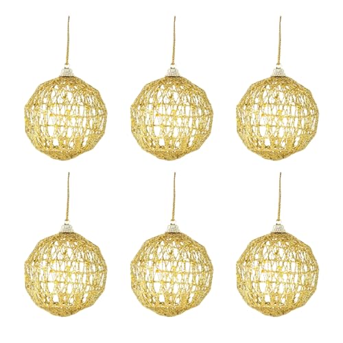 Peufcmi Decoraciones para El Árbol De Navidad,6 Piezas De Colgantes Irrompibles Y Colgables - Bolas Colgables - para Uso En Decoración De Centro Comercial, Dormitorio, Ventana, Tienda, Hogar, Fiesta