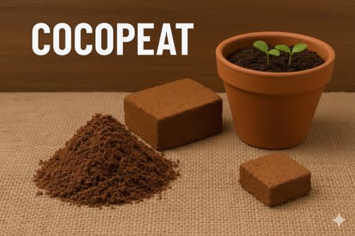 Image of MyOwnGarden Low EC COCOPEAT Powder (Without Salt Content) for Plants - Manure, Pack of 1Kg RootBoost Premium,Hydromax Low Salinity Cocopeat for Hydroponics & Gardening GreenBloom Organic