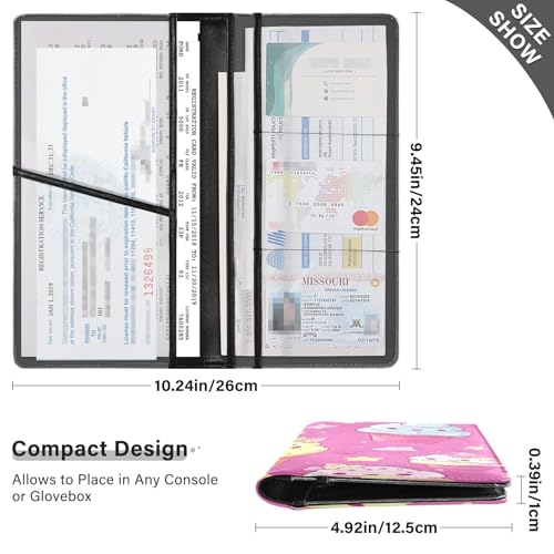 Organizador de documentos para auto compacto miniatura 3