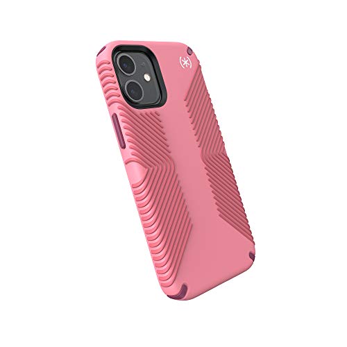 Speck Products Presidio2 Grip iPhone 12 Mini Case, Vintage Rose/Royal Pink/Lush Burgundy/White