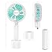 HandFan Portable Handheld Fan, Small Personal Hand Fan, Electric Mini Cooling Fans, USB Rechargeable Desk Fans for Travel Beach Makeup Office Disney, Gifts for Women(White)