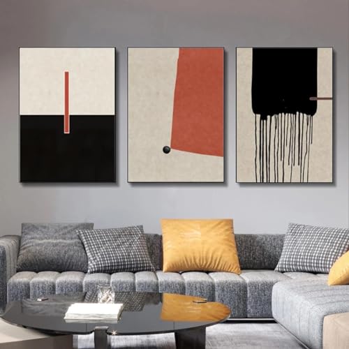 Toile d'art géométrique abstrait moderne grand format 70x100 cm affiche murale sans cadre