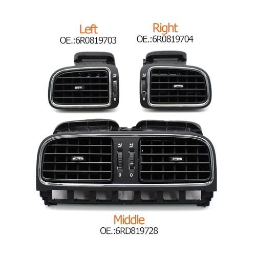 Rejilla de ventilación central de salpicadero para coche Polo modelos 2011 a 2018 4