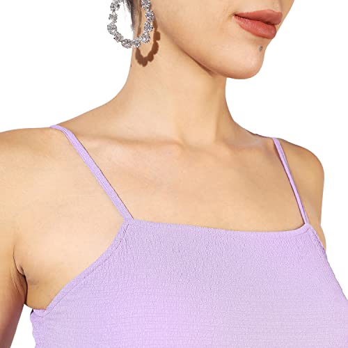 Image of PINACOLADA Women's Solid Dress for Casual Wear | Regular Sleeve | Quality Stretchable Fabric | Dress Crafted with Enhanced Stretch and Comfort Fit for Everyday Wear