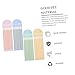 HOMSFOU Fluorescent Indicator Sticker Strips Highlighter Book Highlighter Strips Page Markers School Supply