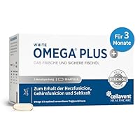 Omega 3 Kapseln hochdosiert – frisches & sicheres Omega 3 – mit 1.000 mg Omega-3-Fettsäuren (300 mg DHA & 400 mg EPA) – Fischöl-Kapseln in Triglycerid-Form – 3-Monatspackung