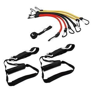 Fitness Health Suspension Bodyweight Trainer System Kit Sling Training Strap Weerstandskit met Deuranker en Handgrepen voor Thuisgym Fitness met Workout Gids Oefening Reizen en Binnen & Buiten