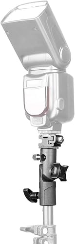 2 Stück - blitzschuh adapter - kamera blitz halterung - Metall - Blitzschuh E - Typ - 180° Neigungswinkel - Mit 1/4 Zoll und 3/8 Zoll Schraube - Für Canon Nikon Olympus Blitzgeräte