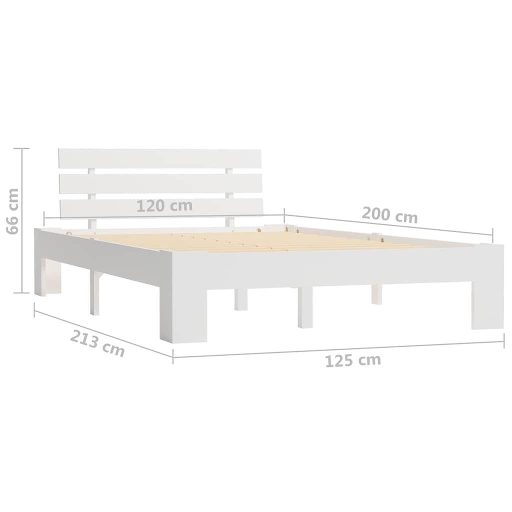 Legno massello di pino bianco Estraibile con secondo letto 120x200cm