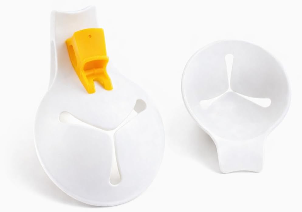 Egg White and Yolk Separator, White Egg Separator for Baking & Cooking, Easy-to-Use Egg Yolk Separator Tool for Home Kitchen