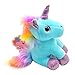 Llavero Colgante Colorido del Unicornio de Peluche de Juguete de Peluche Mochila Animales de Peluche Llavero pequeño Colgante Bolsa de Accesorios