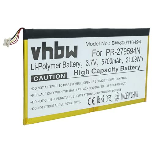 vhbw Batería Recargable Compatible con Acer Iconia A5008, One 10 B3-A20, One 10 B3-A30, Tab 10...