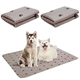 PUPTECK Washable Pee Pads for Dogs - Waterproof Reusable Puppy Potty Training Pads Whelping Mat - Fa