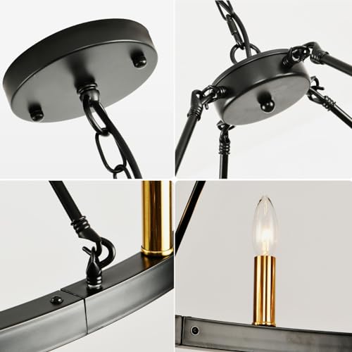 6-Light-Black-and-Gold-Chandelier-Farmhouse-Wagon-Wheel-Chandelier-Rustic-Chandeliers-for-Dining-Room-Round-Kitchen-Island-Iight-Fixtures-Dining-Room-Light-Fixtures-Over-Table 6 Light Black and Gold Chandelier Farmhouse Wagon Wheel Chandelier Rustic Chandeliers for Dining Room Round Kitchen Island Iight Fixtures Dining Room Light Fixtures Over Table