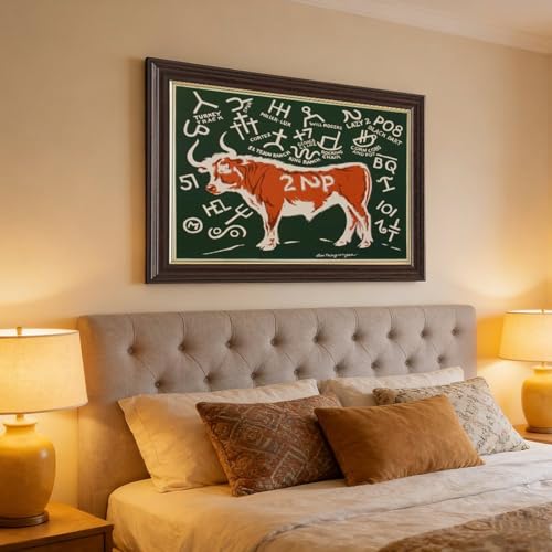 Cattle Brands poster WCYB Lon Megargee solution mur vide 45cm - 4
