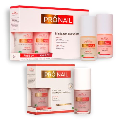 Kit Blindagem de Unhas Pró Nail Miss Colors – Fase 1 e Fase 2 + F...