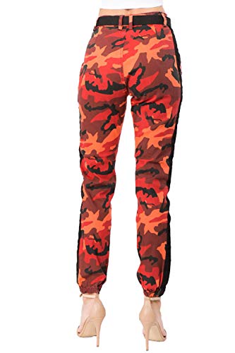 TwiinSisters Women's High Rise Slim Fit Color Jogger Pants - Size Small to 3X