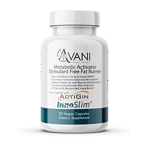 Avani Health Metabolic Activator Fat Burner - Nutritional Supplement to Support Energy, Weight Loss & Metabolism - Quick Absorption Herbal Formula - Non-Gluten, Vegan Dietary Product - 30 Capsules