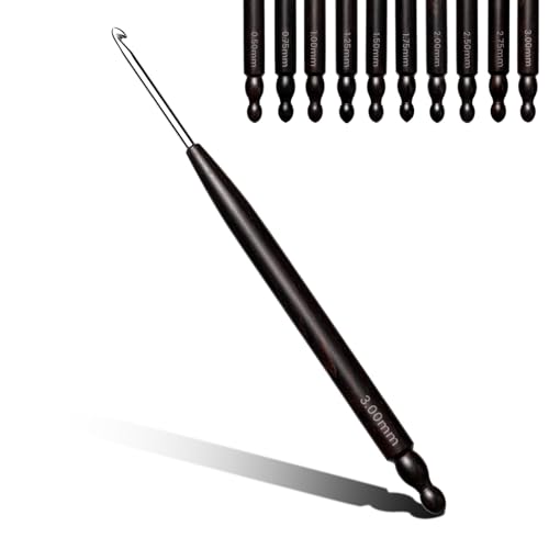 Hssugi 3.0mm Crochet Hooks, Small Crochet Hooks for Arthritic Hands