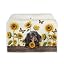 Dachshund Sunflower Butterfly-white