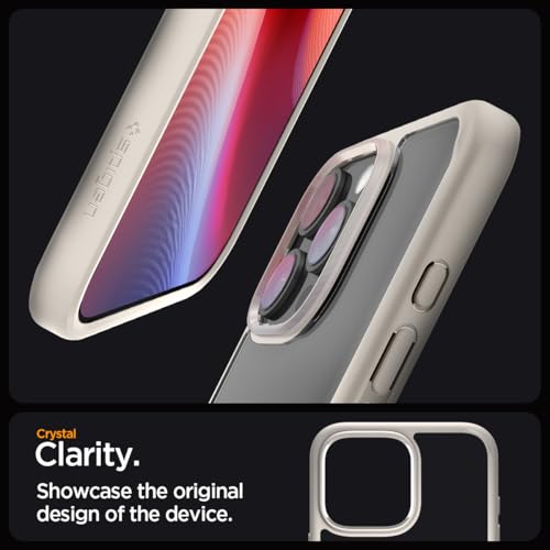 Image of Spigen for iPhone 16 Pro Max Case, Ultra Hybrid [No Magnet Ring][Anti-Yellowing] - Natural Titanium